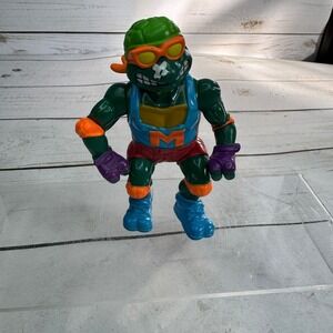 Vintage TMNT‎ Michelangelo Skateboarding Action Figure 1991 Playmates